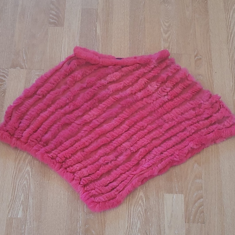 BCBGMaxAzria Fuewrap Rabbit Knit Shawl